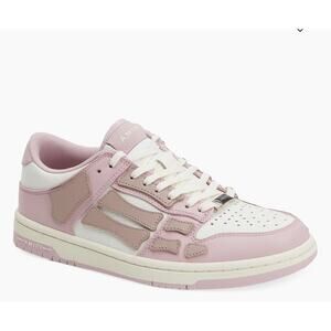 AMIRI Skel Low Top Womens Leather Sneakers white/pink sz 6